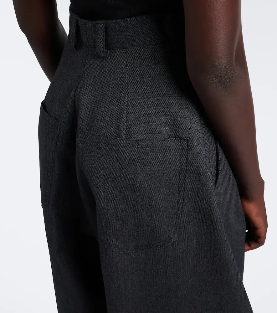 Balenciaga Wool barrel-leg pants | Thumbnail 2 Balenciaga Wool barrel-leg pants | Thumbnail 2