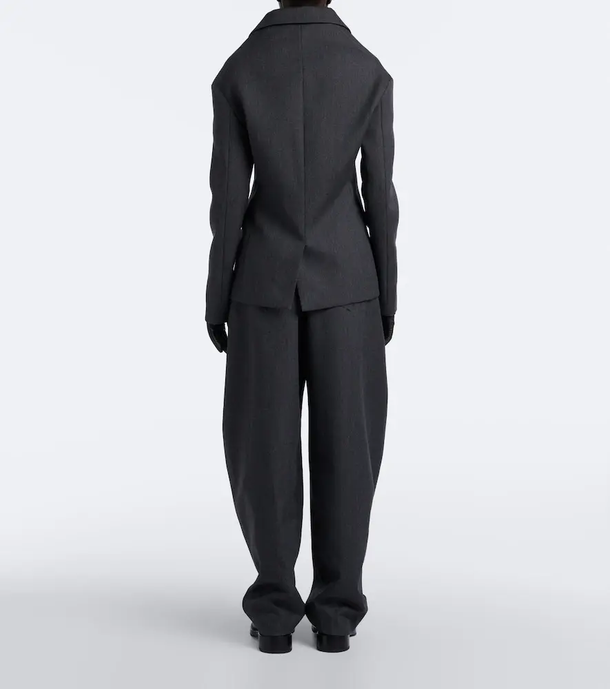 Balenciaga Wool barrel-leg pants | Thumbnail 6 Balenciaga Wool barrel-leg pants | Thumbnail 6