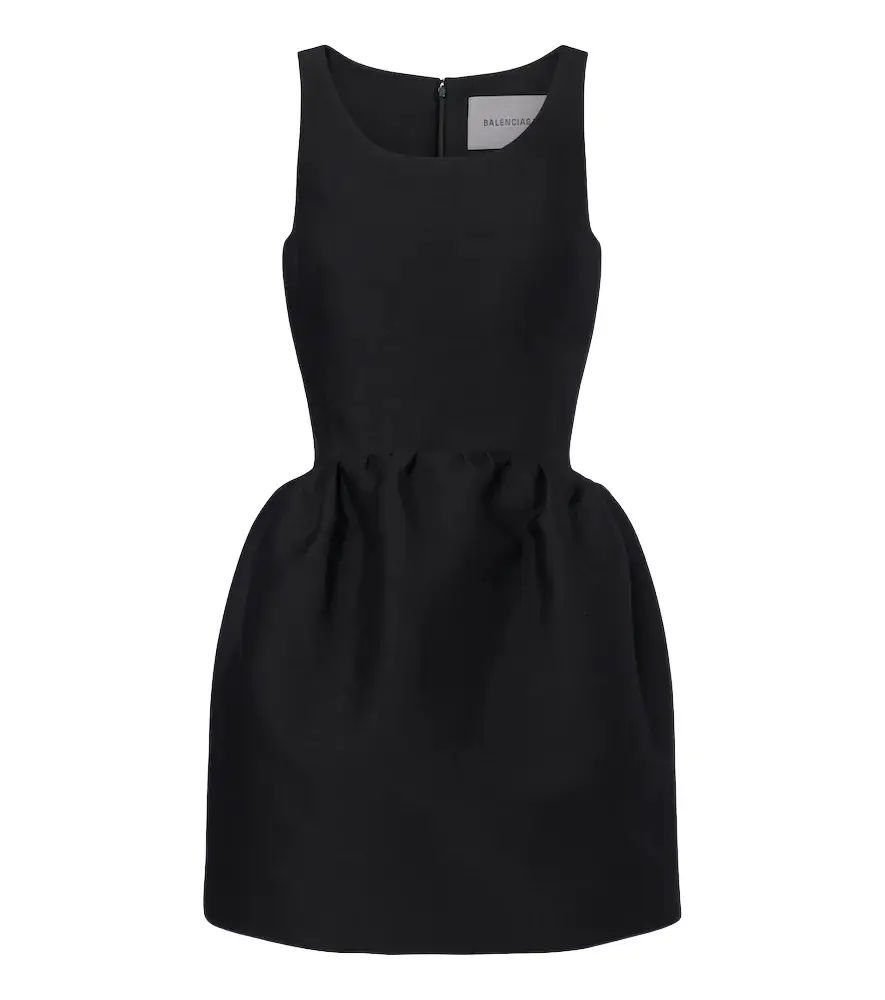 Balenciaga Wool and silk-blend minidress | Image 1 Balenciaga Wool and silk-blend minidress | Image 1