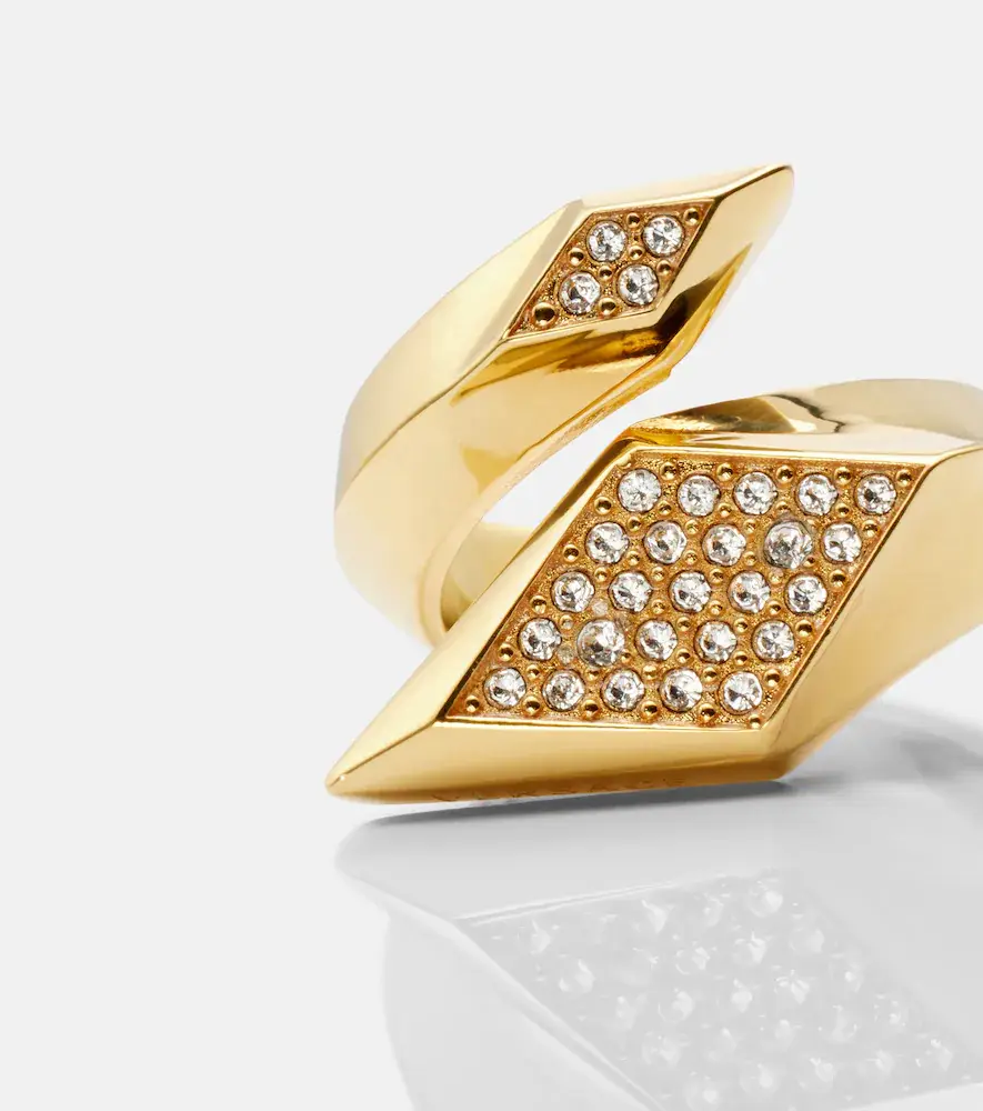 Versace Crystal-embellished ring | Thumbnail 2 Versace Crystal-embellished ring | Thumbnail 2