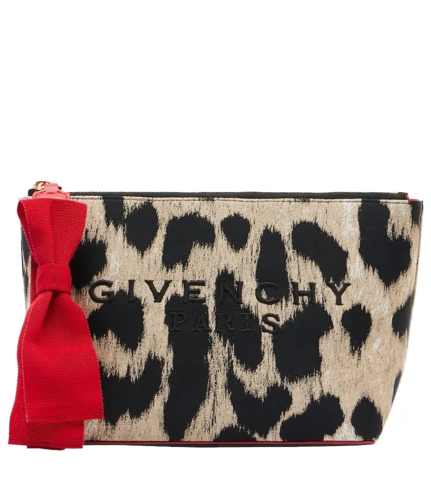 Givenchy Logo leopard-print pouch | Image 1 Givenchy Logo leopard-print pouch | Image 1