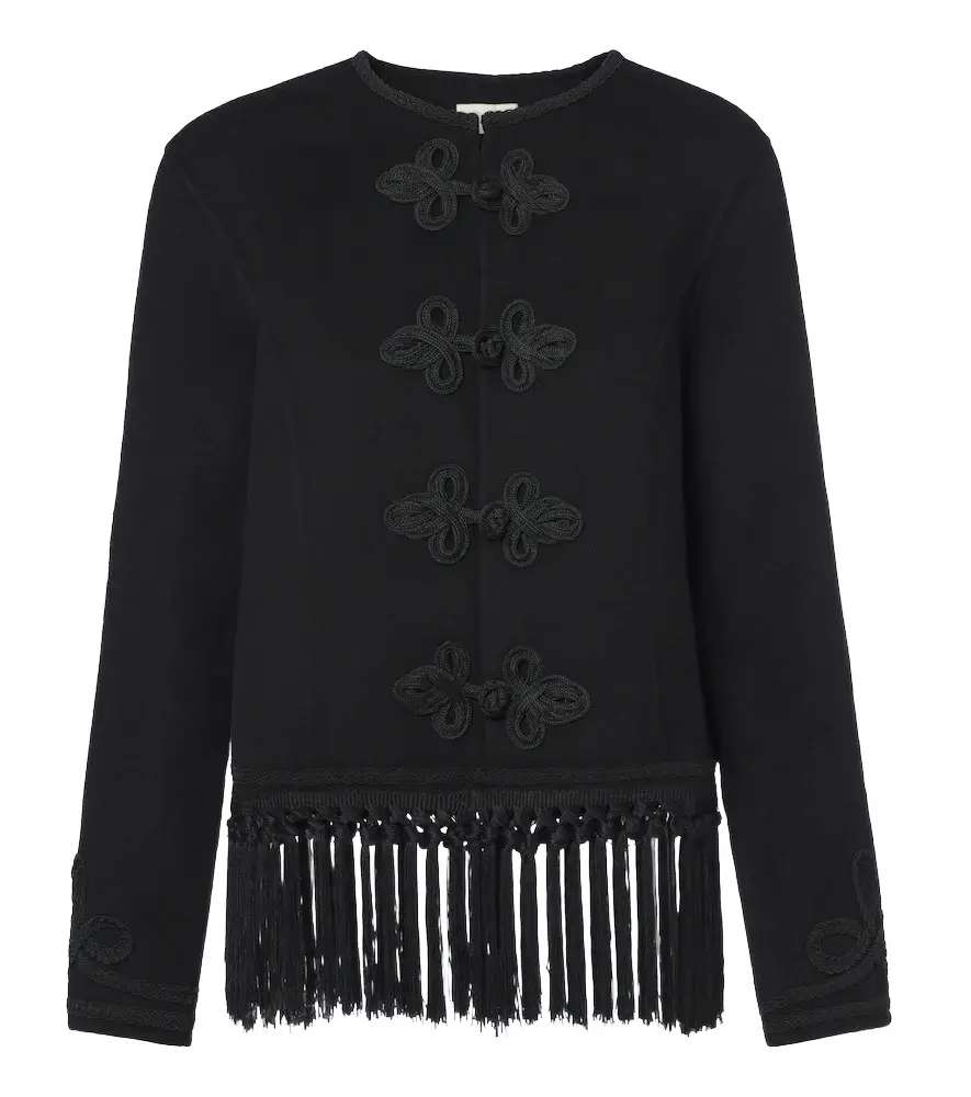 Rixo Inga fringed wool-blend jacket | Image 1 Rixo Inga fringed wool-blend jacket | Image 1