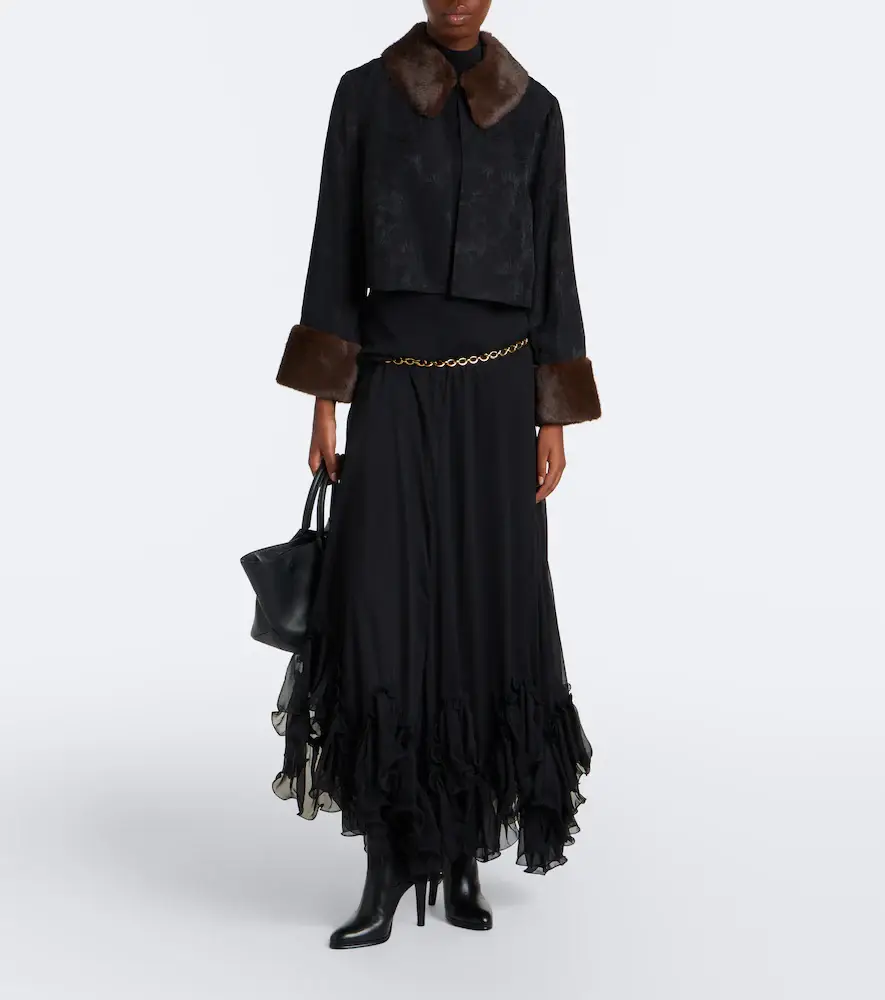 Rixo Luanne jacquard cropped jacket | Thumbnail 6 Rixo Luanne jacquard cropped jacket | Thumbnail 6