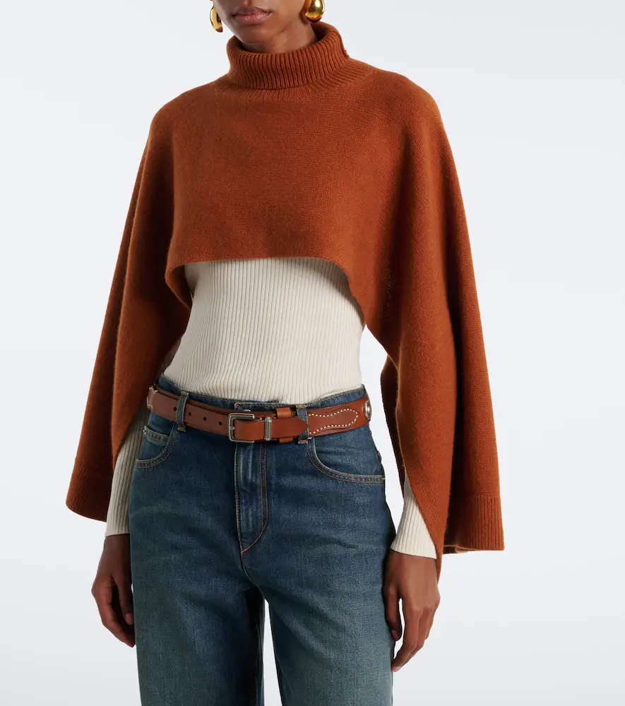 Isabel Marant Marina wool and cashmere poncho | Thumbnail 2 Isabel Marant Marina wool and cashmere poncho | Thumbnail 2