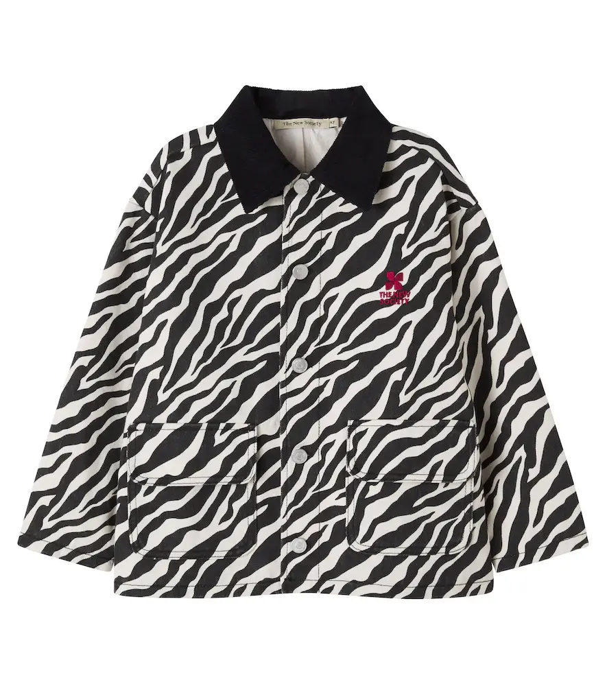 THE NEW SOCIETY Dakota zebra-print cotton jacket | Image 1 THE NEW SOCIETY Dakota zebra-print cotton jacket | Image 1