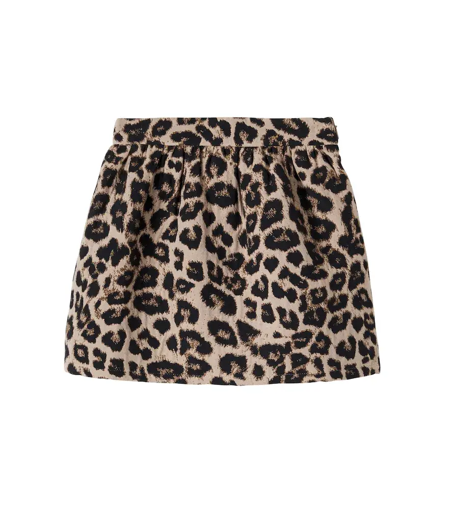 THE NEW SOCIETY Moosie leopard-print cotton-blend skirt | Image 1 THE NEW SOCIETY Moosie leopard-print cotton-blend skirt | Image 1
