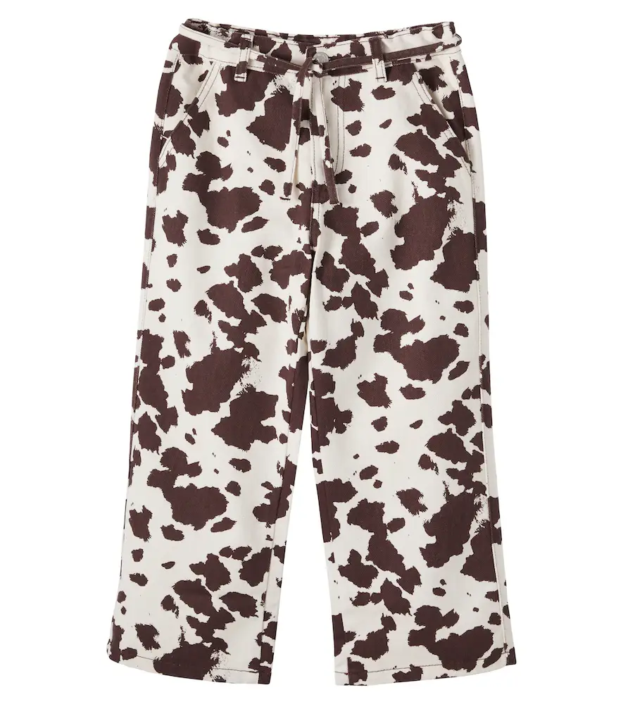 THE NEW SOCIETY Cow-print cotton pants | Image 1 THE NEW SOCIETY Cow-print cotton pants | Image 1