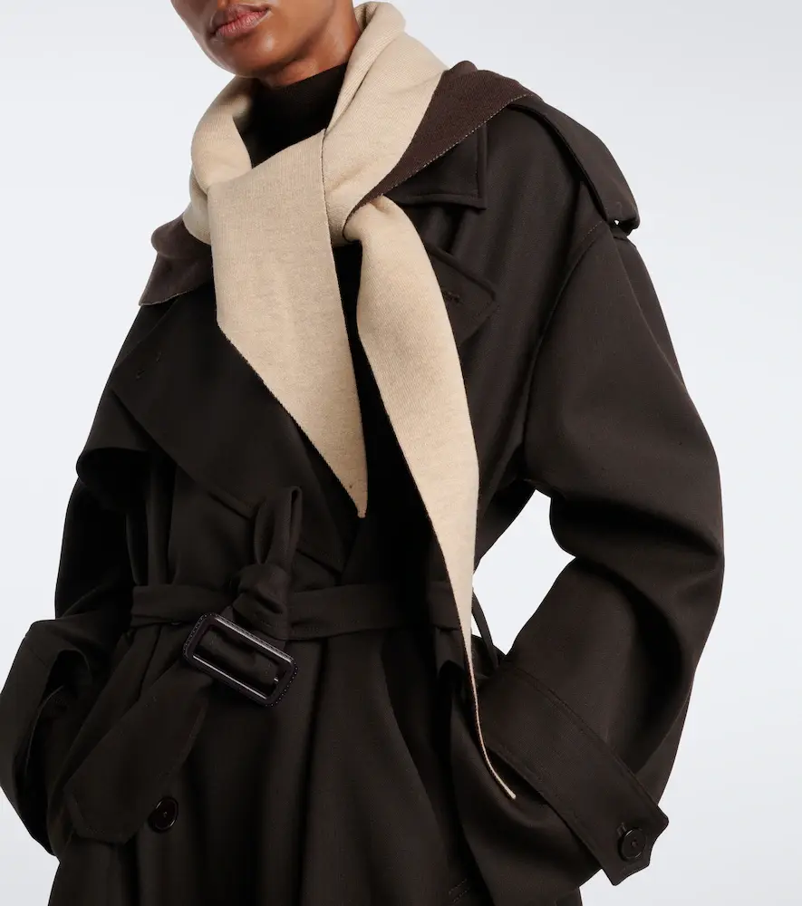 The Frankie Shop Nella reversible wool-blend scarf | Thumbnail 4 The Frankie Shop Nella reversible wool-blend scarf | Thumbnail 4