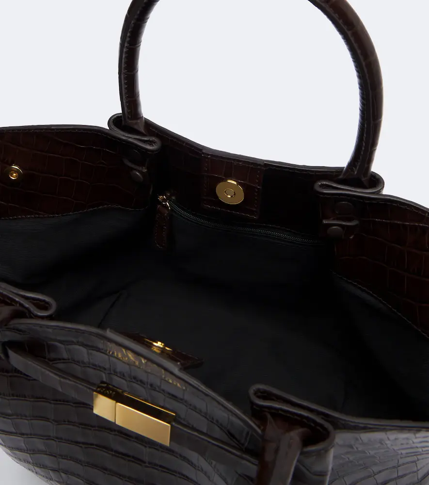 DeMellier New York Midi croc-effect leather top-handle bag | Thumbnail 3 DeMellier New York Midi croc-effect leather top-handle bag | Thumbnail 3