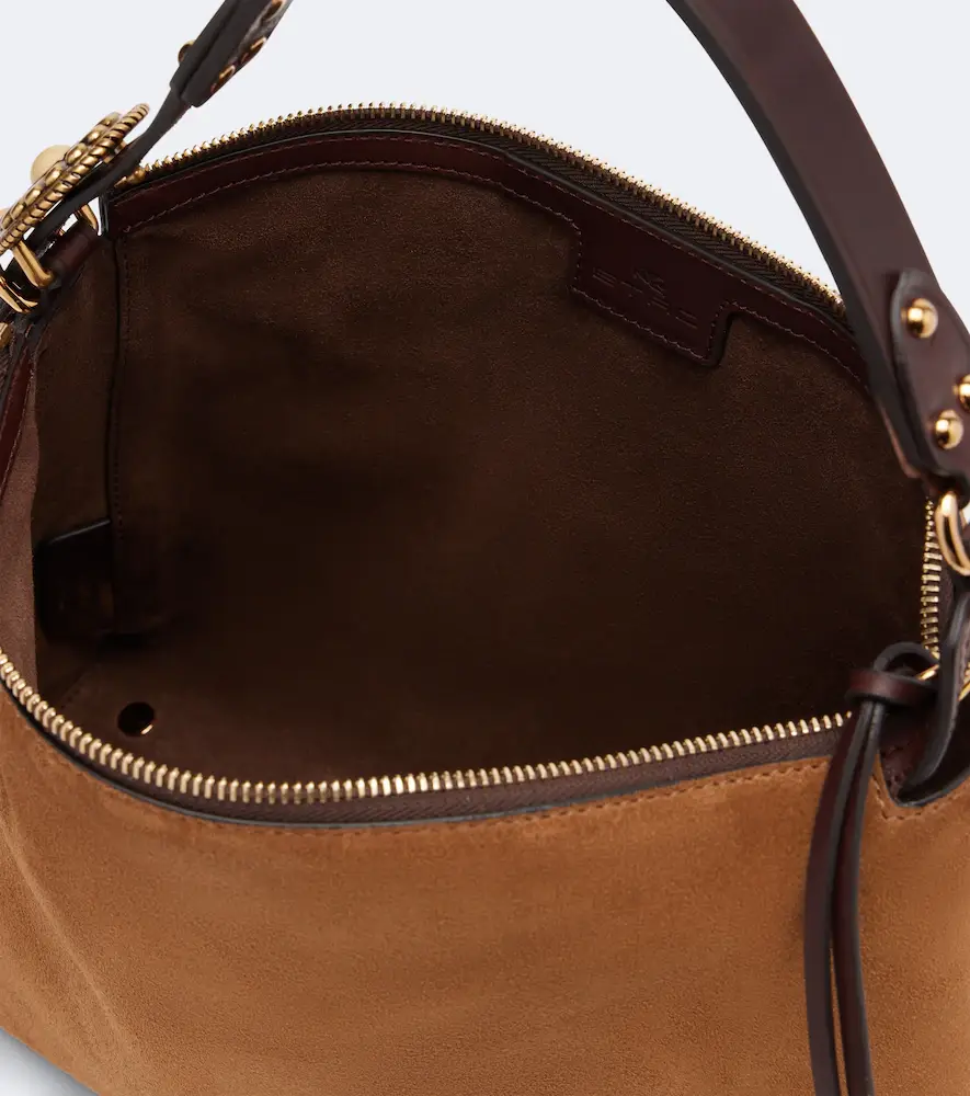 Etro Medium suede shoulder bag | Thumbnail 3 Etro Medium suede shoulder bag | Thumbnail 3