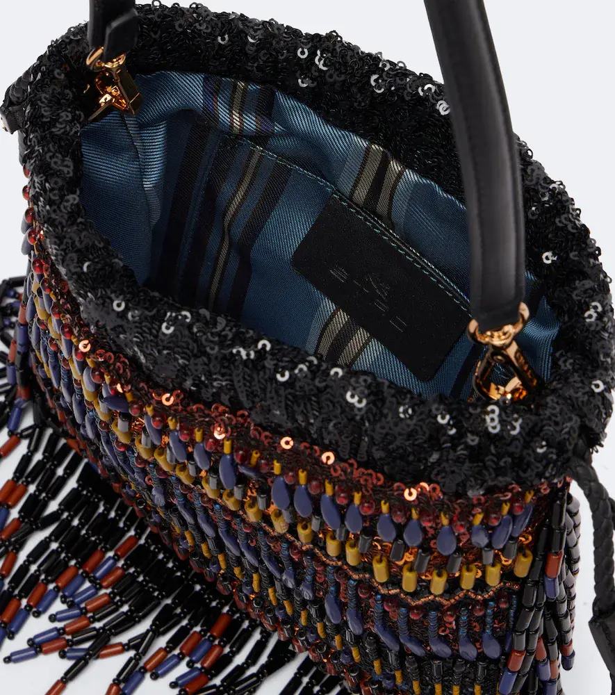 Etro Kalispera Small beaded fringed shoulder bag | Thumbnail 3 Etro Kalispera Small beaded fringed shoulder bag | Thumbnail 3