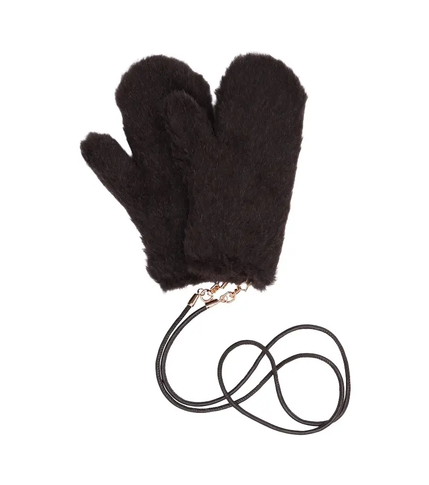 Max Mara Alpaca, wool, and silk mittens | Image 1 Max Mara Alpaca, wool, and silk mittens | Image 1