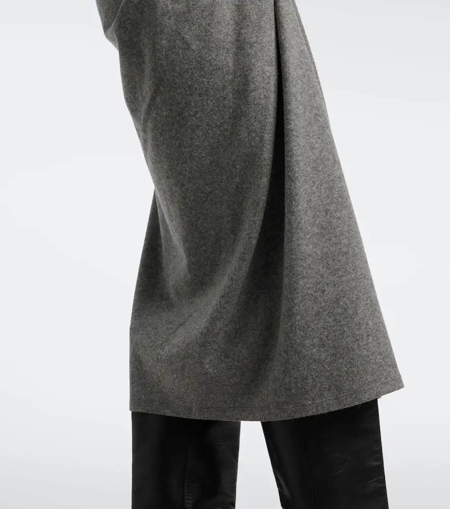Marant Étoile Jeldia draped flannel midi skirt | Thumbnail 5