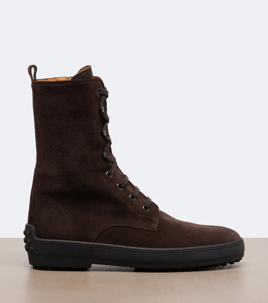 Tod's Gommino suede mid-calf boots | Thumbnail 3 Tod's Gommino suede mid-calf boots | Thumbnail 3
