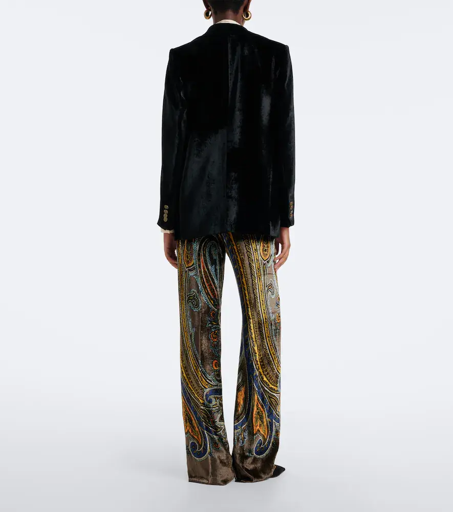 Etro Paisley velvet flared pants | Thumbnail 2 Etro Paisley velvet flared pants | Thumbnail 2