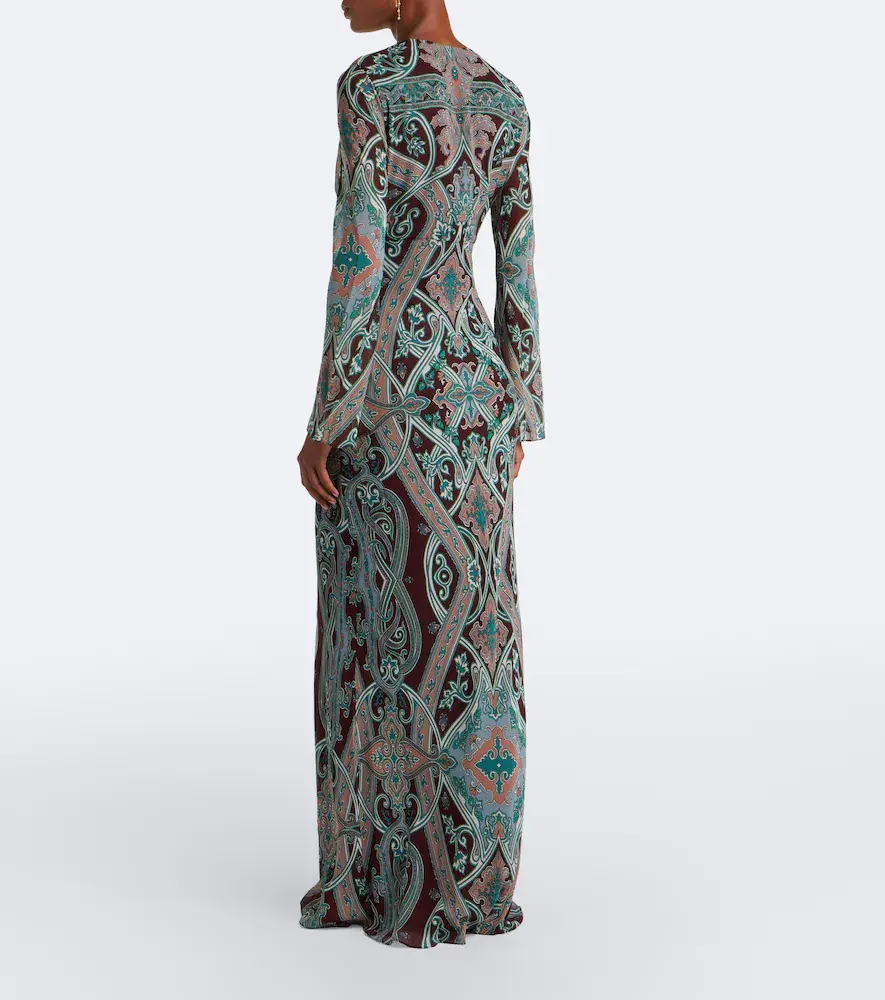 Veronica Beard Daciana printed silk georgette maxi dress | Thumbnail 5 Veronica Beard Daciana printed silk georgette maxi dress | Thumbnail 5