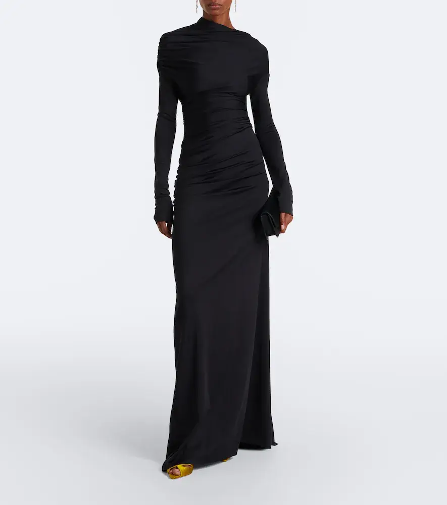 Victoria Beckham Draped jersey gown | Thumbnail 4 Victoria Beckham Draped jersey gown | Thumbnail 4