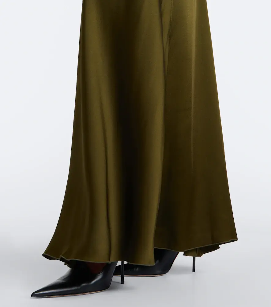 Victoria Beckham Isabella ruched satin gown | Thumbnail 3 Victoria Beckham Isabella ruched satin gown | Thumbnail 3