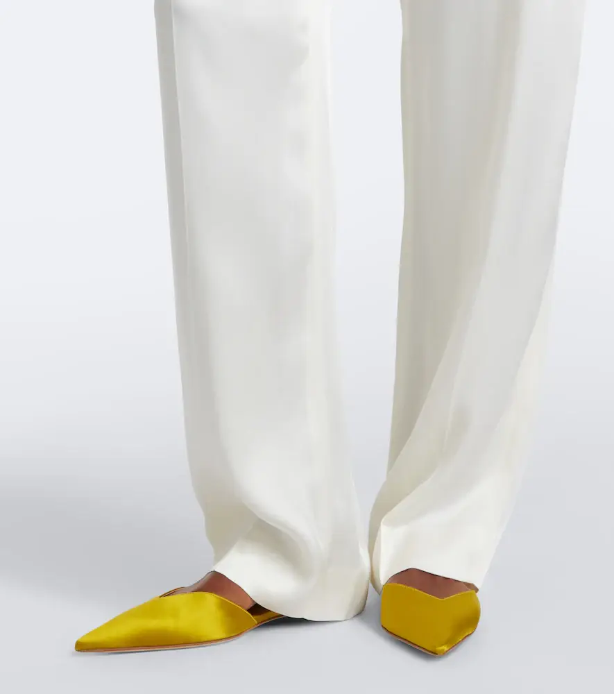 Victoria Beckham Satin wide-leg pants | Thumbnail 2