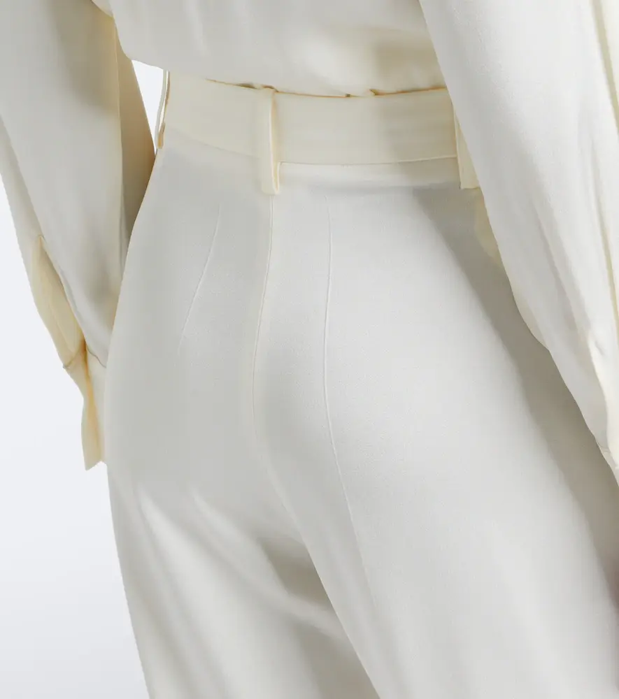 Victoria Beckham Satin wide-leg pants | Thumbnail 4