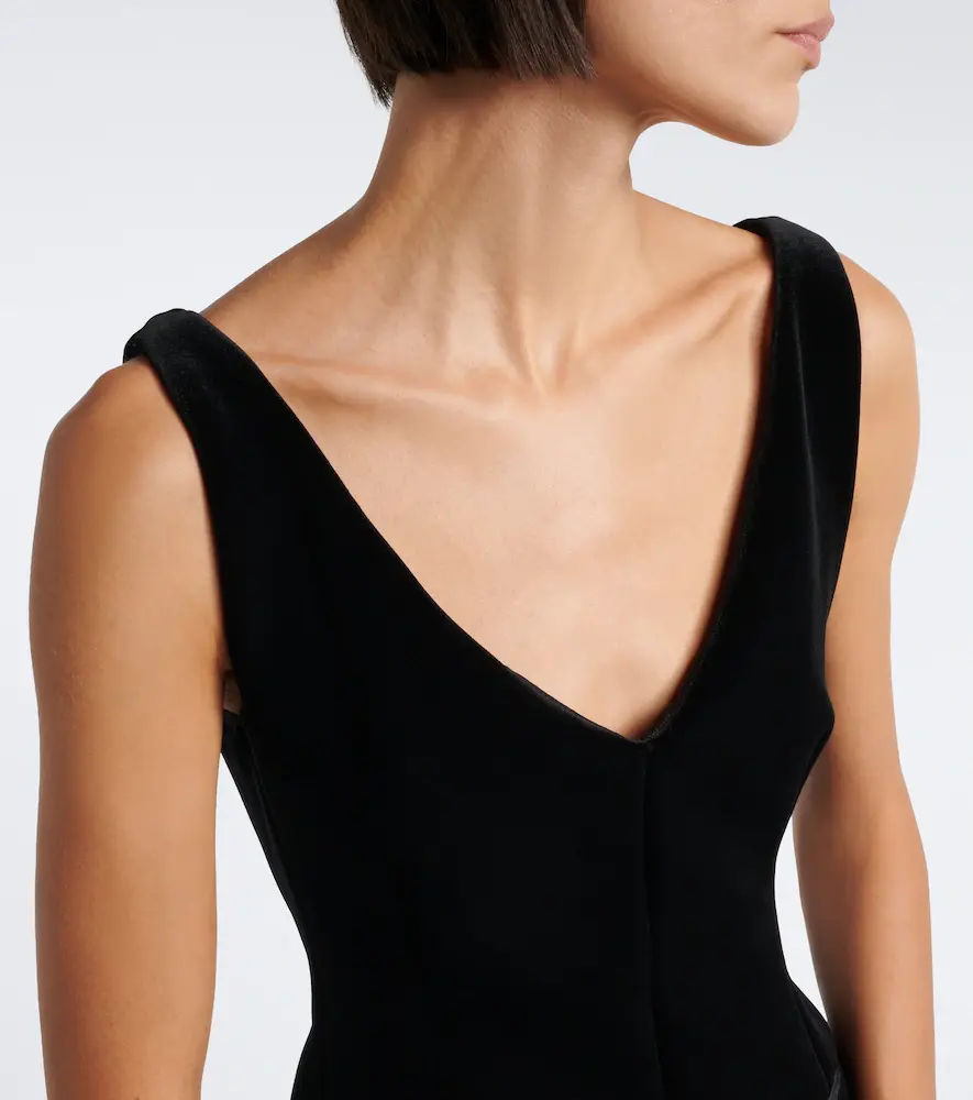 Sportmax Sleeveless velvet minidress | Thumbnail 4 Sportmax Sleeveless velvet minidress | Thumbnail 4