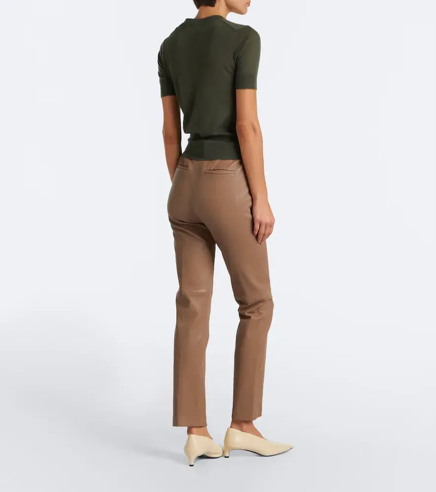 Joseph Coleman leather slim pants | Thumbnail 6