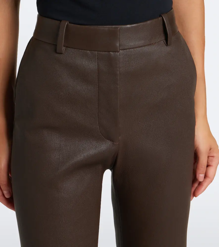 Joseph Tarifa leather flared pants | Thumbnail 4