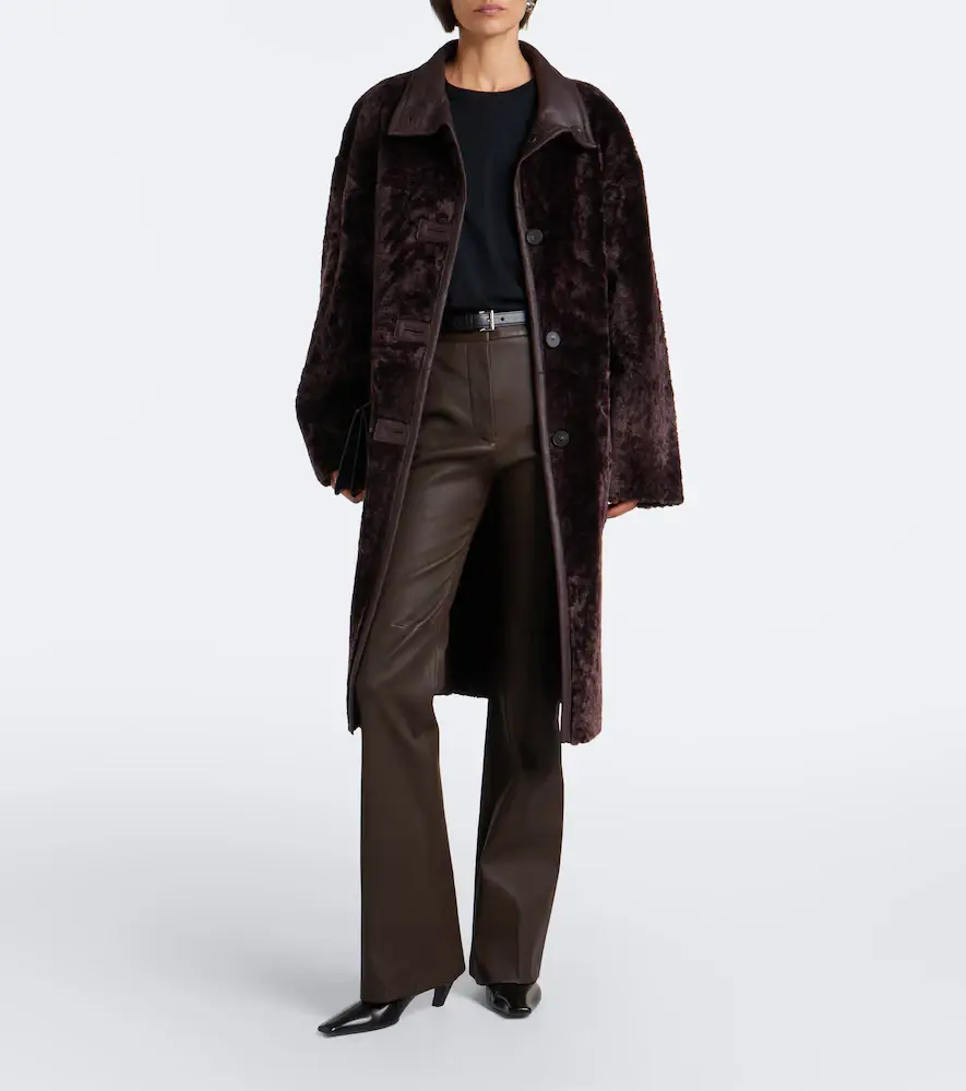 Joseph Ari reversible leather and shearling coat | Thumbnail 5
