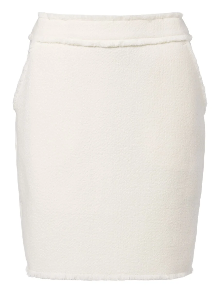 Virgin wool jersey miniskirt Virgin wool jersey miniskirt