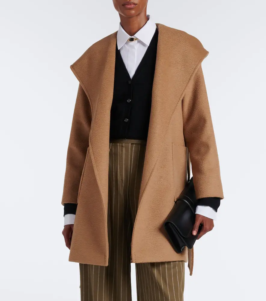 Max Mara Camel hair wrap coat | Thumbnail 4 Max Mara Camel hair wrap coat | Thumbnail 4