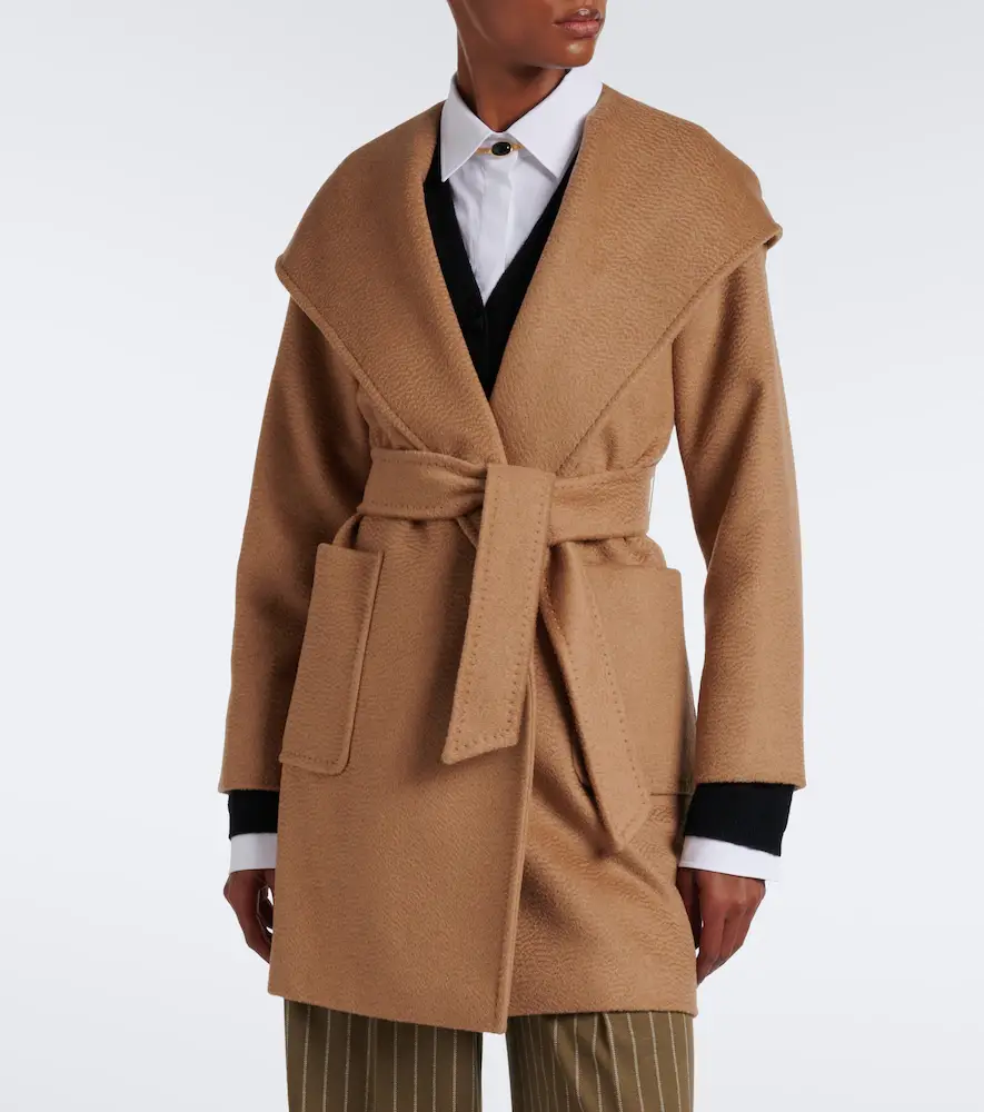 Max Mara Camel hair wrap coat | Thumbnail 6 Max Mara Camel hair wrap coat | Thumbnail 6