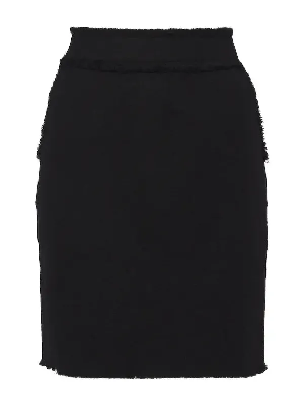 Virgin wool jersey miniskirt Virgin wool jersey miniskirt