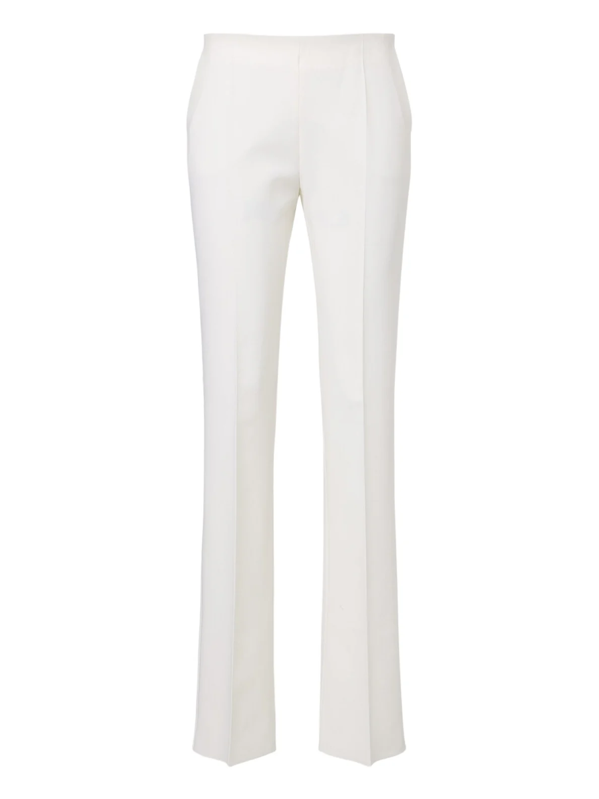 Wool-blend straight pants