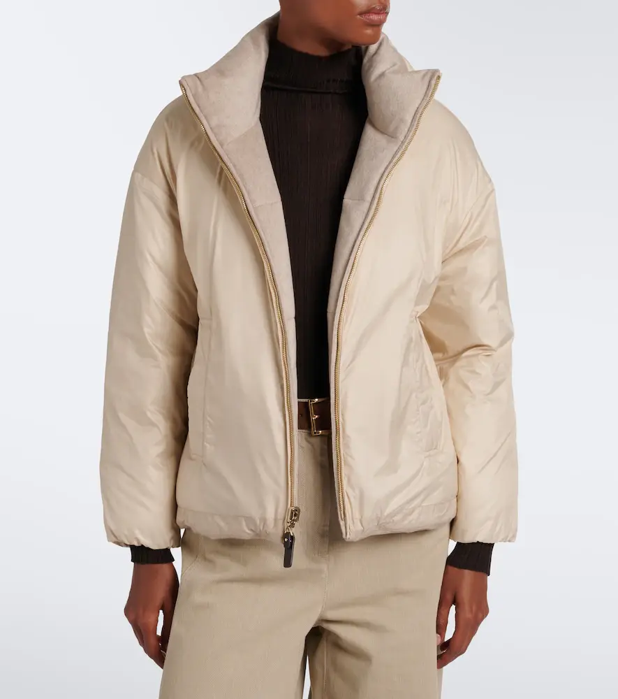 Max Mara Reversible cashmere down jacket | Thumbnail 4 Max Mara Reversible cashmere down jacket | Thumbnail 4