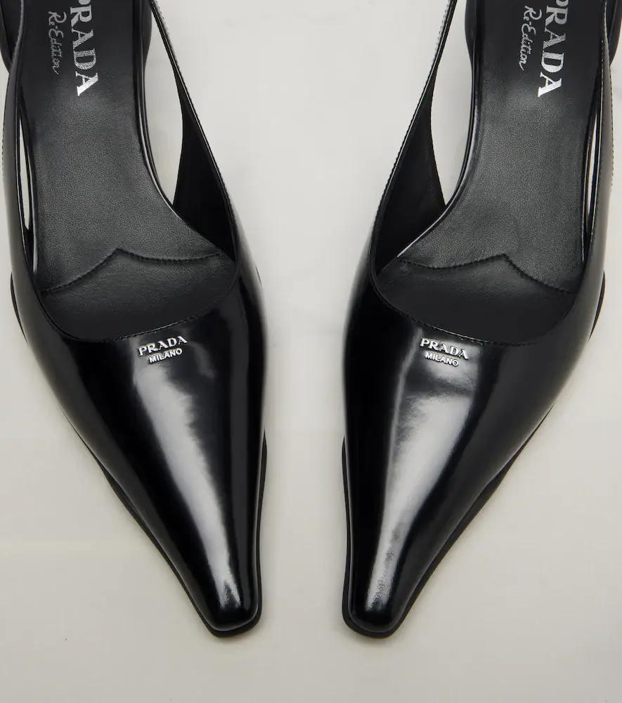 Prada Leather slingback pumps | Thumbnail 3 Prada Leather slingback pumps | Thumbnail 3