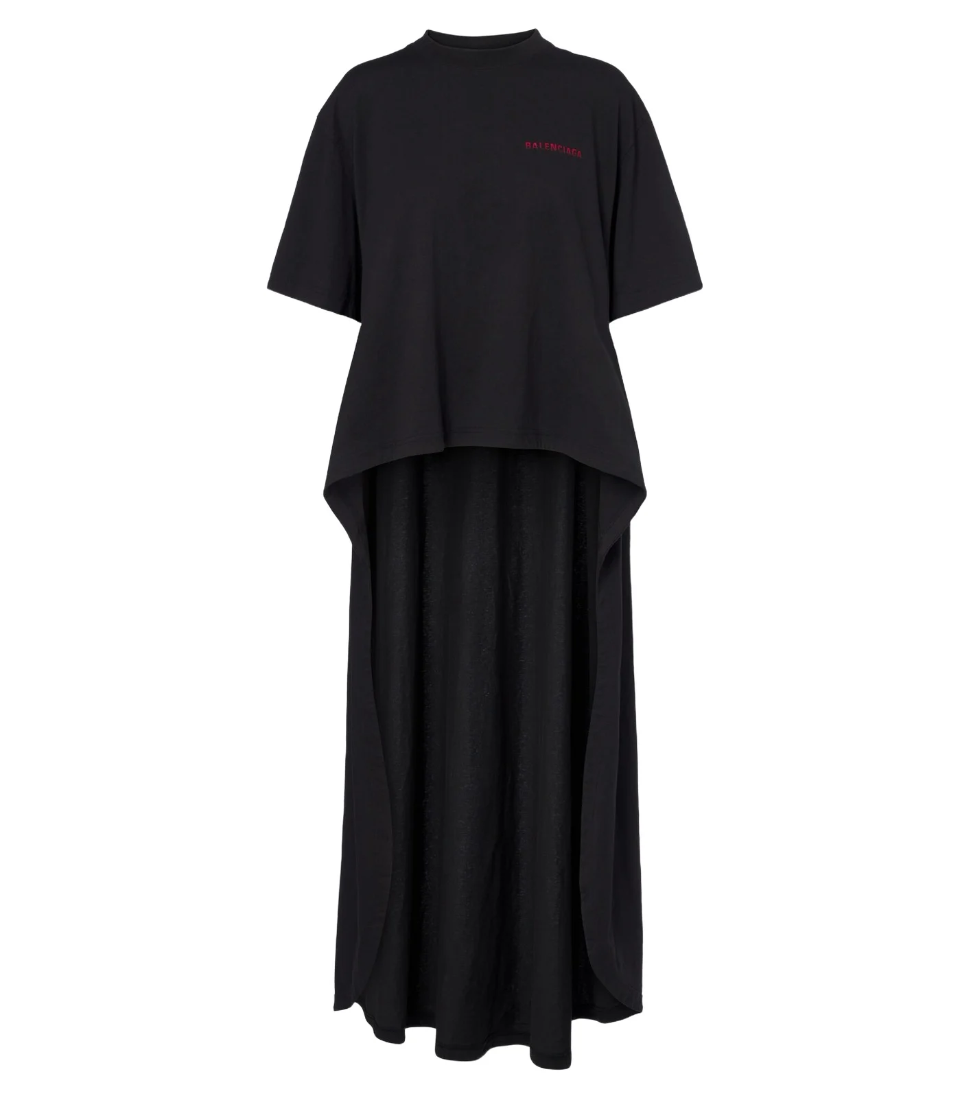 Asymmetric cotton jersey T-shirt