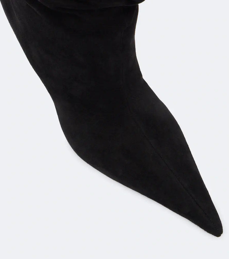 Amina Muaddi Anok suede mid-calf boots | Thumbnail 4