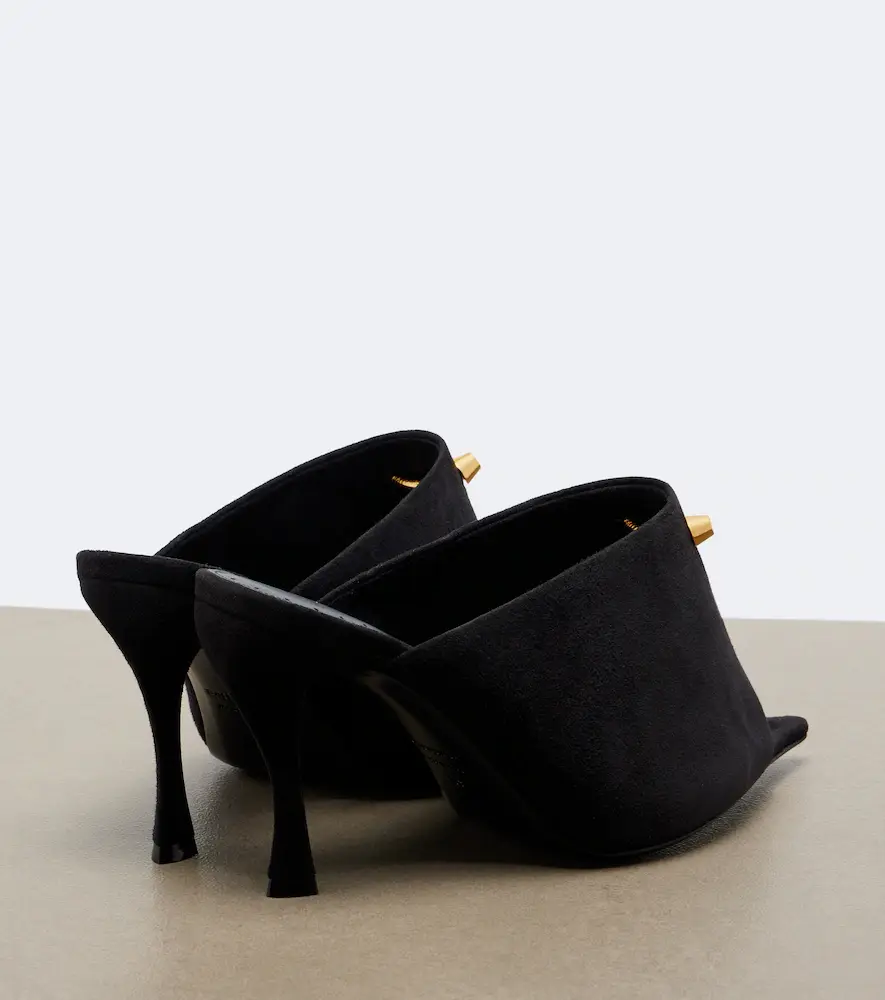 Balenciaga Midnight City studded suede mules | Thumbnail 2
