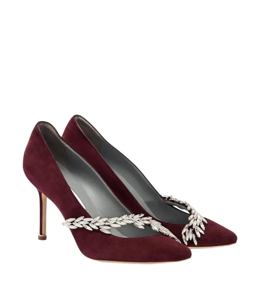 Balenciaga x Manolo Blahnik embellished suede pumps | Image 1 Balenciaga x Manolo Blahnik embellished suede pumps | Image 1