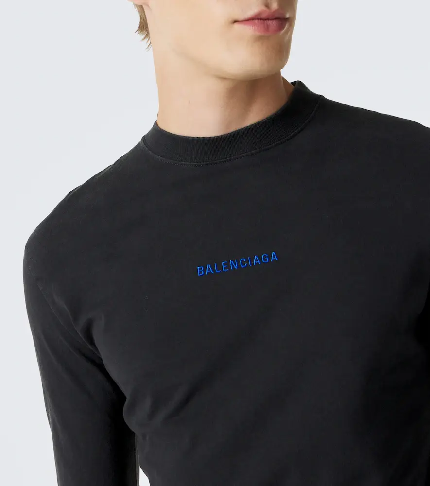 Balenciaga Logo cotton jersey T-shirt | Thumbnail 2
