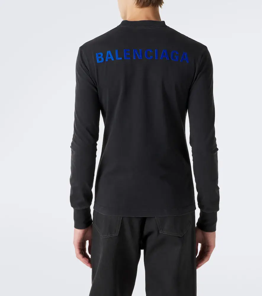 Balenciaga Logo cotton jersey T-shirt | Thumbnail 5