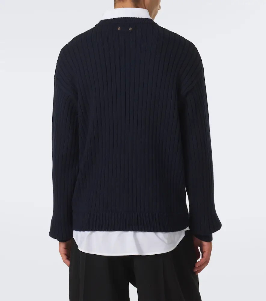 Balenciaga Layered ribbed-knit cotton sweater | Thumbnail 7 Balenciaga Layered ribbed-knit cotton sweater | Thumbnail 7
