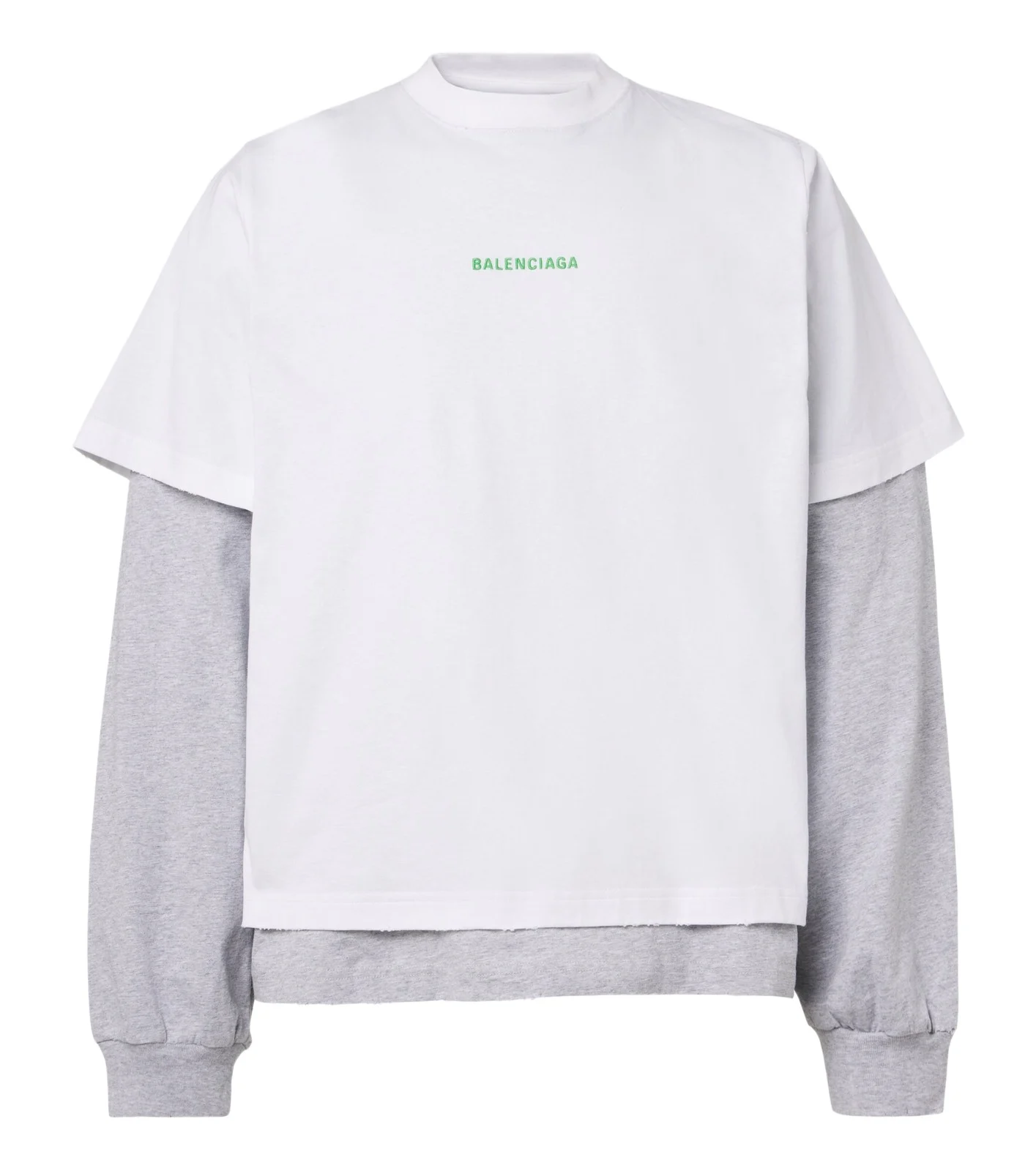 Layered cotton jersey T-shirt Layered cotton jersey T-shirt