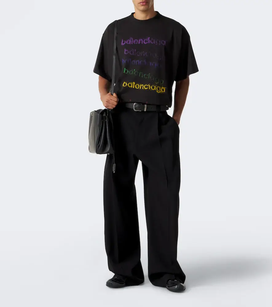 Balenciaga Wool twill barrel-leg pants | Thumbnail 5 Balenciaga Wool twill barrel-leg pants | Thumbnail 5
