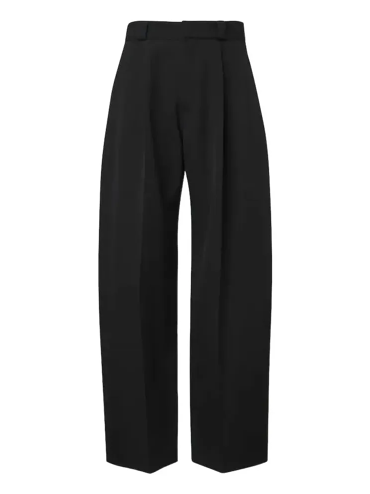 Balenciaga Wool twill barrel-leg pants