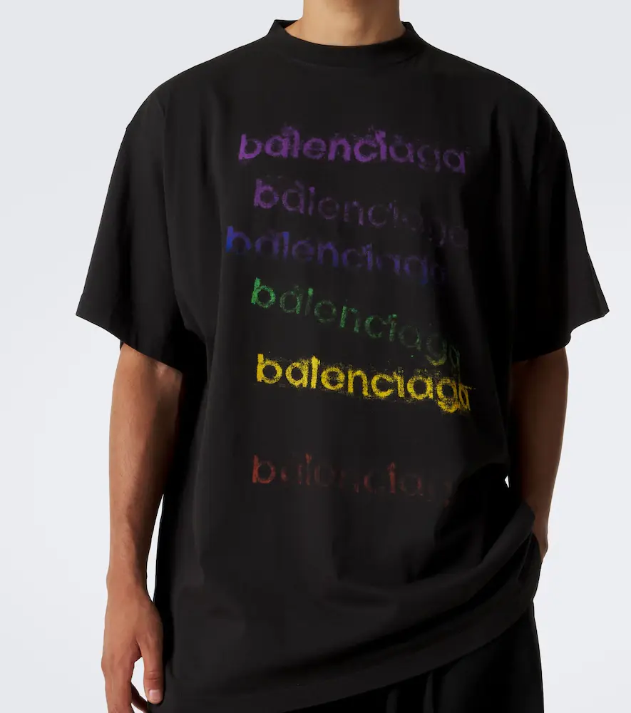 Balenciaga Logo cotton jersey T-shirt | Thumbnail 3 Balenciaga Logo cotton jersey T-shirt | Thumbnail 3