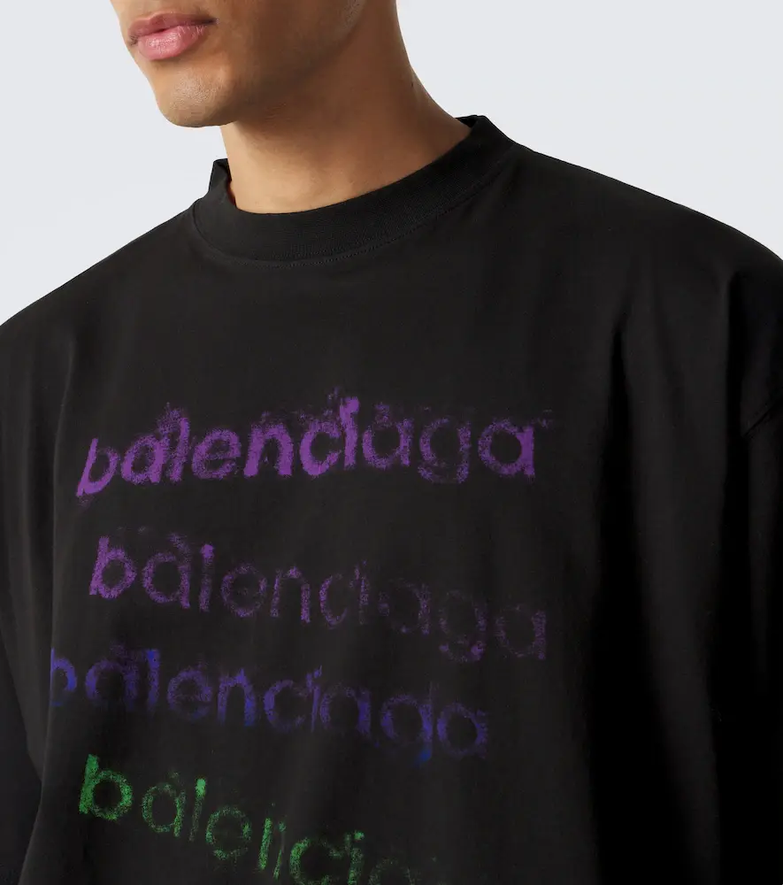 Balenciaga Logo cotton jersey T-shirt | Thumbnail 5 Balenciaga Logo cotton jersey T-shirt | Thumbnail 5