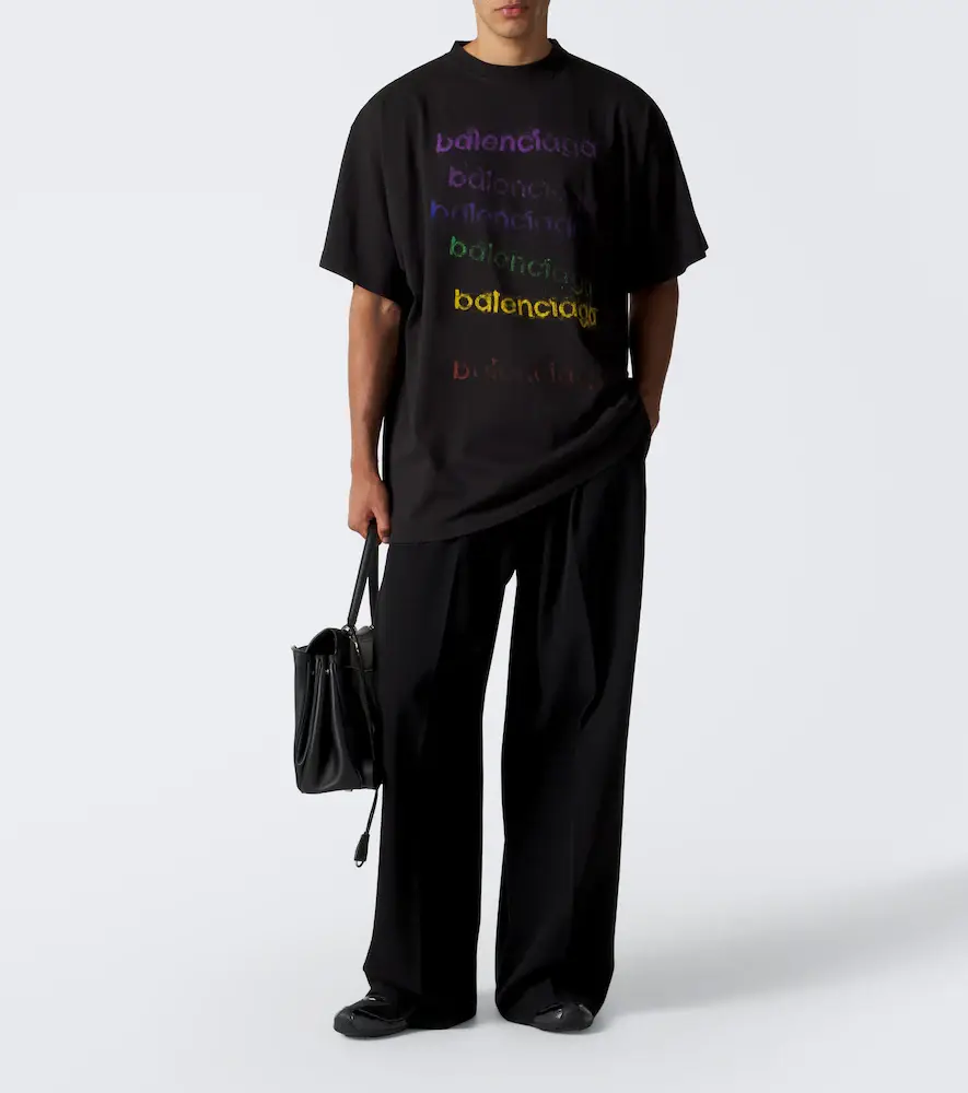 Balenciaga Logo cotton jersey T-shirt | Thumbnail 6 Balenciaga Logo cotton jersey T-shirt | Thumbnail 6