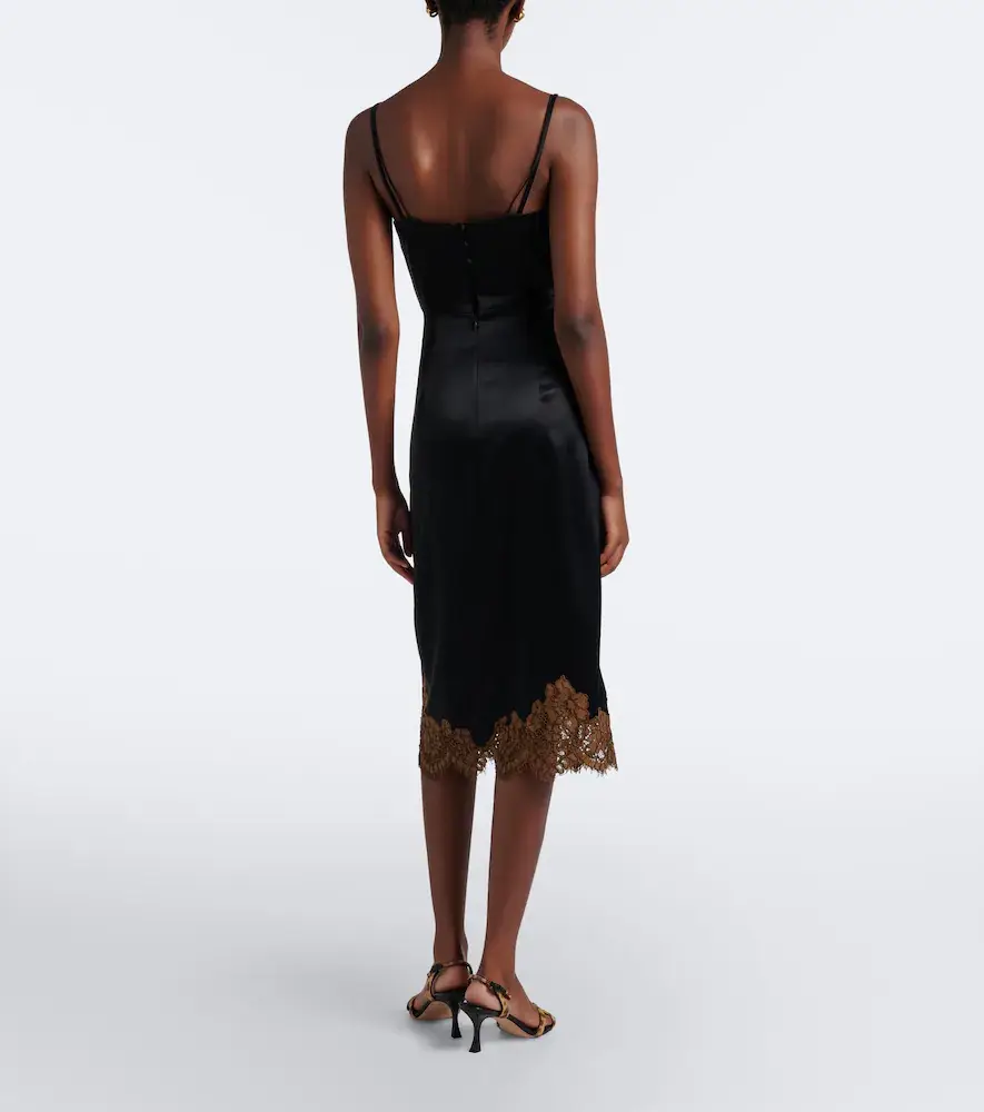 Dorothee Schumacher Lace-trimmed satin slip dress | Thumbnail 3