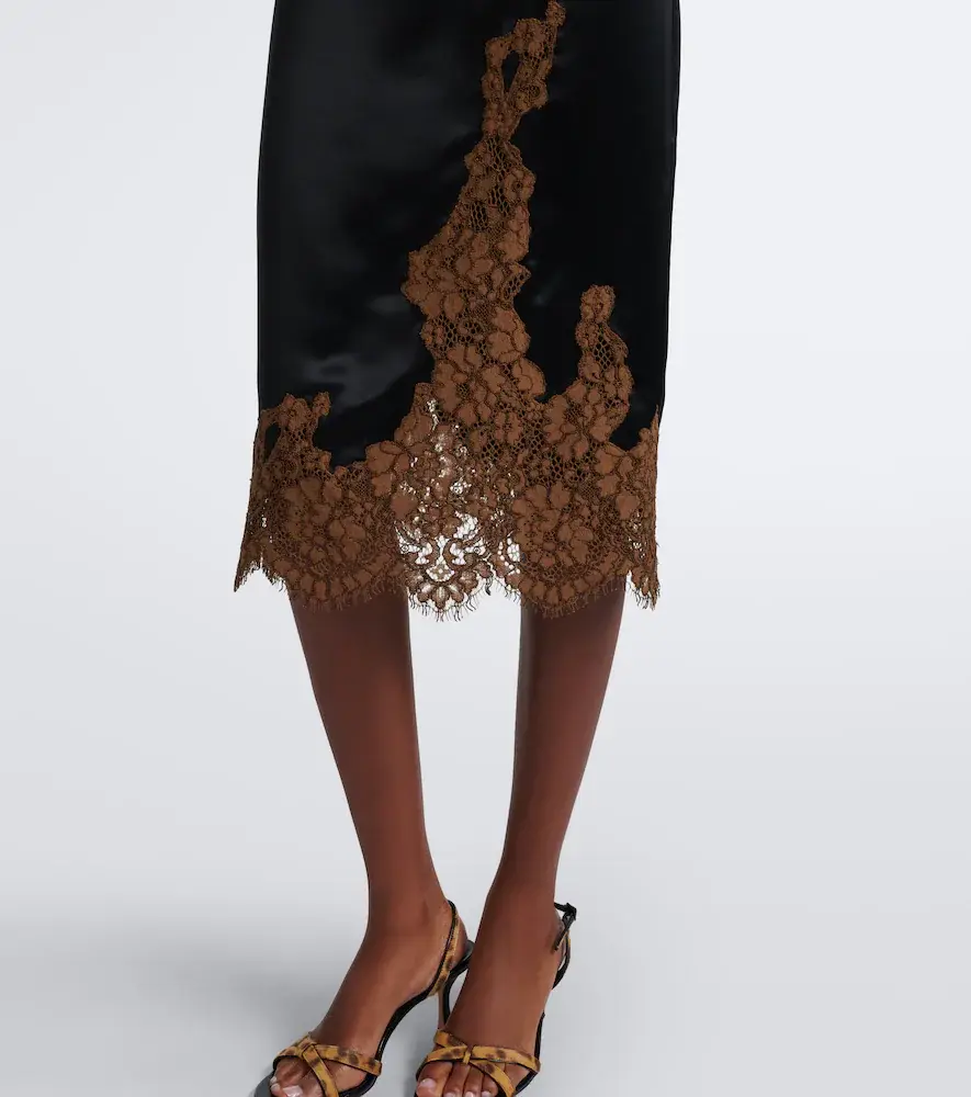 Dorothee Schumacher Lace-trimmed satin slip dress | Thumbnail 4